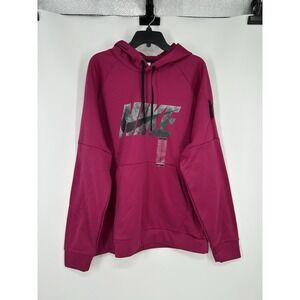 Nike‎ Training Therma Fit Hoodie Sweatshirt Graphic Swoosh Purple DQ4842-549 XL
